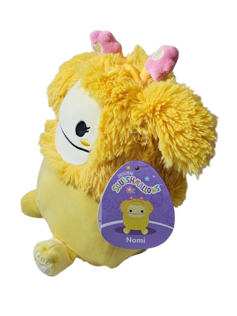 NEW Squishmallows 8” Inch Nomi the Yellow Bigfoot w/ Floral Headband EASTER 2026 - Picture 2 of 8